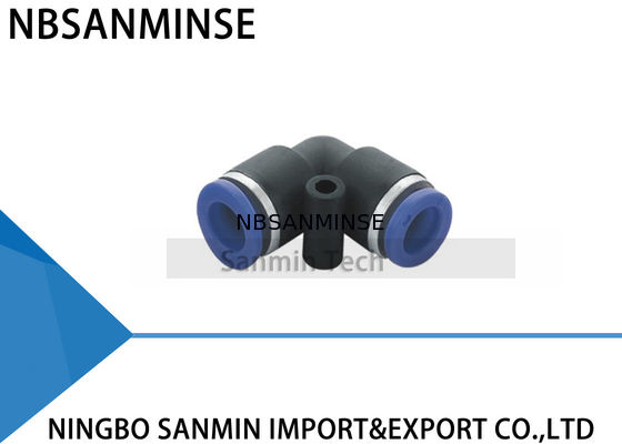 PUL الهواء موصل الهواء السريع الهوائية الاتصال ضاغط البلاستيك المناسب أنبوب الاتحاد الكوع Sanmin