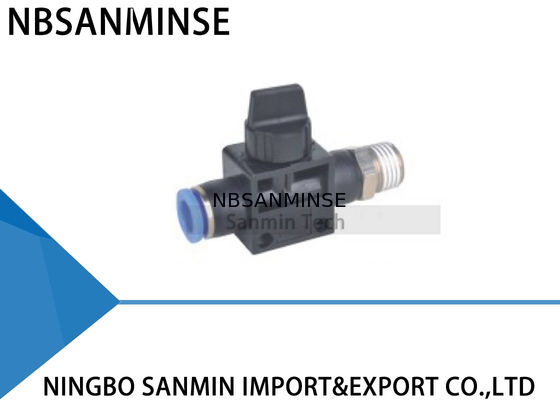 HVFS صمام التحكم في التدفق الهيدروليكي خرطوم اليد إلى موصل الموصل دفع 2Way / 3 Way Fittings Sanmin