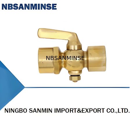 305-DN6 305-DN10 305-DN15 مكبس مقياس ضغط نحاسي مزدوج الرأس مع سطح ختم نحاسي