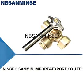 صمام نحاس متعدد الأوجه لخيوط الأنابيب 1/2 "وتطبيقات الضغط الاسمي 2.5Mpa