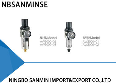 AW Instrument Air Filter Regulator Lubricator 0 . 15MPa - 0 . 85MPa Operating Pressure