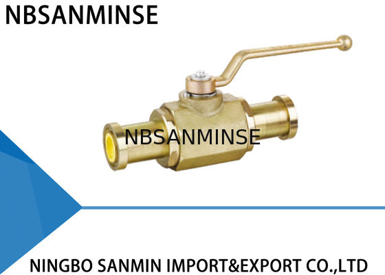 KHB KHM اغلاق الكرة الهيدروليكية صمام الكربون الصلب 16mm 20mm 25mm قطر مع SAE شفة