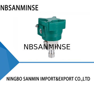 SANMIN 2 موقف 3 طريقة مباشرة تعمل بالوكالة صمام الملف اللولبي دليل على الانفجار 0-1.0Mpa HNBR + PUR Seal Aluminium Housing SUS316L