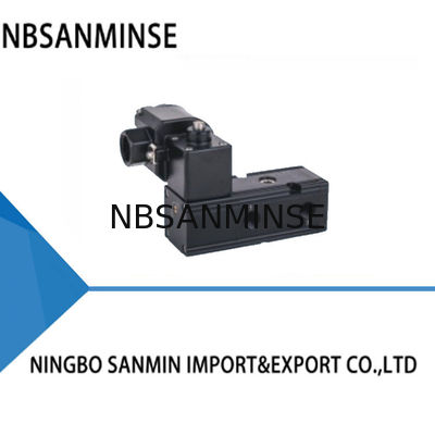 نوع لوحة الأنبوب الصمام الكهربائي الرئوي الرئوي 0.15-0.8Mpa NBR Seal DC24V 3.5W