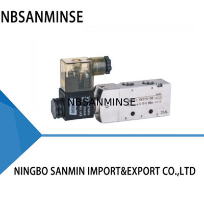 SANMIN جميع أنواع ألواح الفولاذ المقاوم للصدأ نوع صمام التحكم الكهربائي المفرد 0.2-1.0Mpa 120 ° C نوع فاصل صمام بكرة