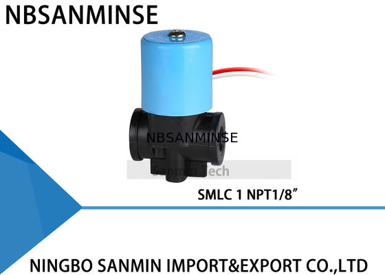 صمام الملف اللولبي النحاس البلاستيك عادة مغلقة 2 طريقة صمام البلاستيك الجسم 30 سم طول الرصاص