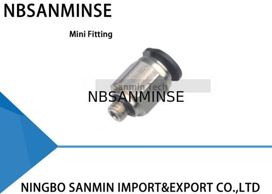 PC - C Compact One Touch Fitting Mini Fittings هوائي يدفع بالهواء هوائي ذكر مستقيم تركيب Sanmin