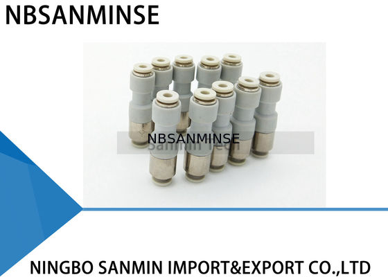 PCVU الهوائية سريعة الاتصال مضمنة تحقق صمام الاتحاد تركيبات الهواء ضاغط لمسة واحدة موصل سانمين