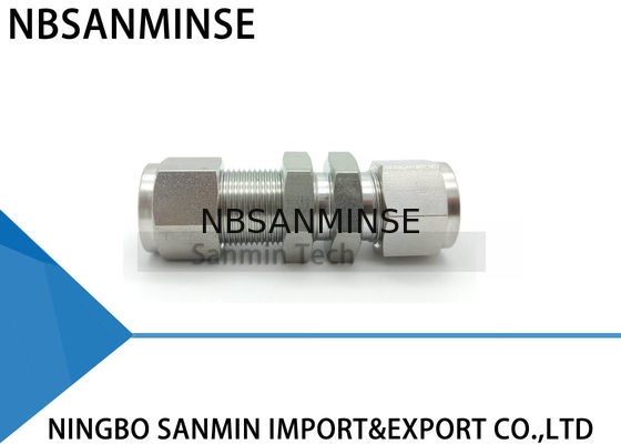 BU Bulkhead الاتحاد الفولاذ المقاوم للصدأ SS316L تركيب هوائي تركيب السباكة جودة عالية Sanmin