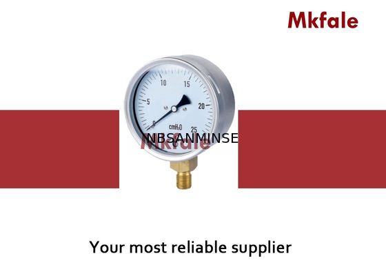 IP44 النحاس اتصال السائل قياس ضغط المياه المقطر 63mm 75mm 100mm 160mm