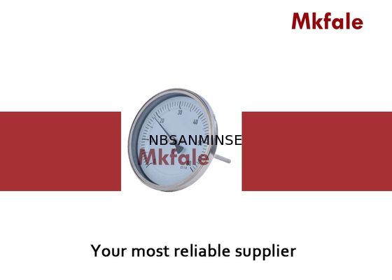 مقياس ضغط السائل الفولاذ المقاوم للصدأ لفائف ثنائية المعدن ترمومتر صك زجاج النافذة