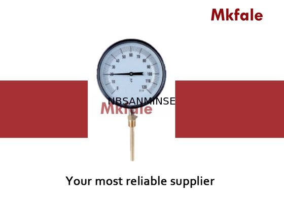 مقياس ضغط السائل الفولاذ المقاوم للصدأ لفائف ثنائية المعدن ترمومتر صك زجاج النافذة