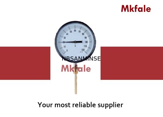 مقياس ضغط السائل الفولاذ المقاوم للصدأ لفائف ثنائية المعدن ترمومتر صك زجاج النافذة