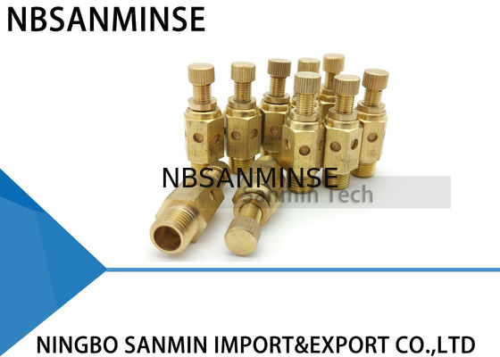 NBSANMINSE C نوع هوائيّ هواء إتّصال خرّاز صمام خنق هوائيّ نحاسيّ كاتم للصوت