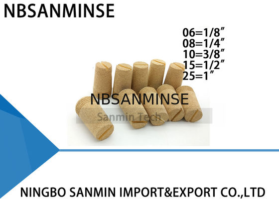 Nbsanmindse d 1/8 1/4 3/8 1/2 1 الحجم الهوائية أجزاء الخمار النحاس المناسب العادم النحاس كاتم على أفضل بيع
