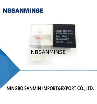 نوع الاتصال DIN43650B AC220V 24vdc الملف اللولبي لفائف 4V210 سلسلة