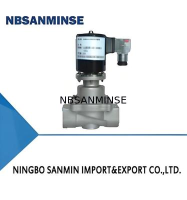 صمام الكهربائي الكيميائي من الفولاذ المقاوم للصدأ 304 مع DC12V-AC380V الجهد و 5-50 درجة مئوية درجة الحرارة