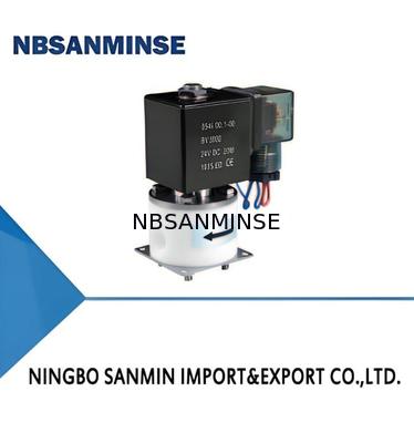 صمام لولبي PTFE مع درجة حرارة محيطة قصوى +60 درجة مئوية، درجة حرارة متوسطة 5 درجات مئوية إلى 150 درجة مئوية، ووصلة M8×1 G1/8 M6 1/4UNF-28