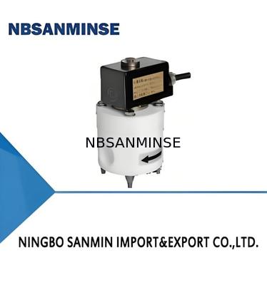 صمام كهرومغناطيسي من البولي تترافلورو إيثيلين (PTFE) مع مقاومة لدرجة الحرارة القصوى +120 درجة مئوية، وضغط تشغيل 0.01 إلى 0.6 ميجا باسكال، وقوة ضغط 1.2 ميجا باسكال