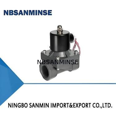 صمام لولبي للمياه من البولي فينيل كلورايد بضغط تشغيل 0～1.0 ميجا باسكال وقوة ضغط 1.2 ميجا باسكال ودرجة حرارة تشغيل -5～50 درجة مئوية