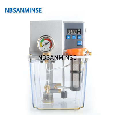 NBSANMINSE SDX2-22C مضخة تشحيم زيت رقيق 2 لتر 3 لتر 2 ميجا باسكال مع عرض رقمي مفرد / مزدوج ل CNC Ma