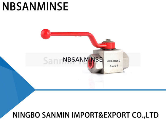 الفولاذ المقاوم للصدأ ارتفاع ضغط الكرة صمام هيدروليكي KHB-G1 / 8 1/4 3/8 1/2 تصميم المضادة للتآكل SS304 SS316