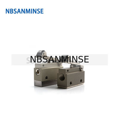 NBSANMINSE V2-M5 V2-1 / 8 2/2 صمام التحكم الميكانيكي في الهواء ثنائي الاتجاه خط أتمتة صمام الأسطوانة