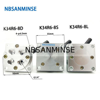 NBSANMINSE K34R6 G1 / 4 "اليد تبديل صمام رسم صمام الميكانيكية الهوائية دليل صمام g 1/4 الموضوع