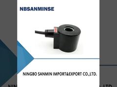 16431 نوع الرصاص ملف الصمام الكهربائي DC 18 واط الطاقة العادية الأسود اللون